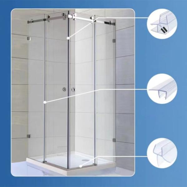 Lightweight Portable Shower Glass Plastic Trim Heat Resistance For Home Use
