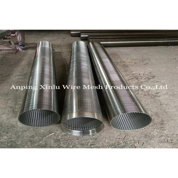 304L/316 Wedge Wire Spiral Continuous Slot Well Screen Tube Full Welding
