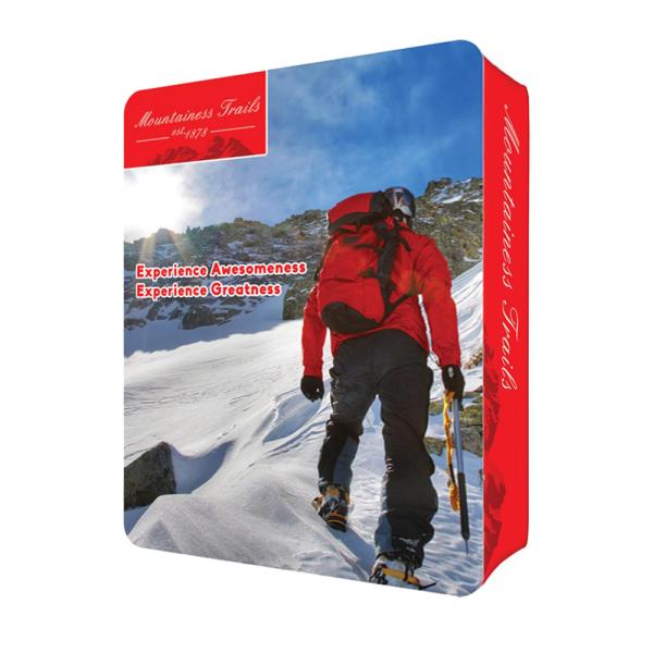 Aluminum tube straight tension fabric trade show display / Tension Fabric tube display 15'Wx8'H