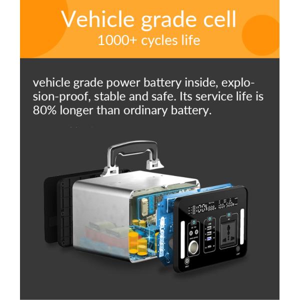 USB DC/AC/выводит наружу обязанность электростанции 500W лити-иона портативная панелью солнечных батарей