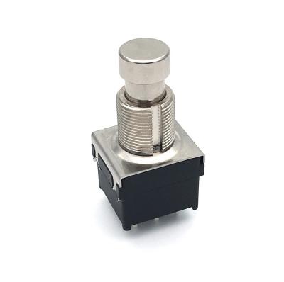 17mm Stomp interruptores que da caixa 3PDT 9 fixa o interruptor de pé da guitarra elétrica
