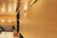 5/3mm Woodgrain MDF Laminate Grooved Acoustic Panel Wall Soundproof Board