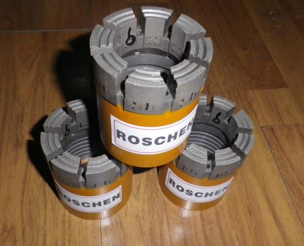 Impregnated Diamond Core Bits PQ For hardness & soft Rock Formations / Mineral Exploration Core drilling Industrial
