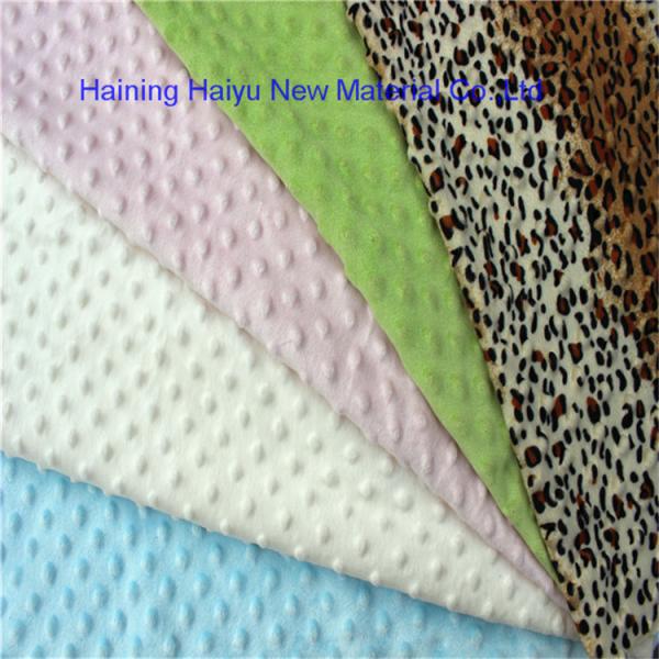 Embossed Soft Fabric With Raised Dots Anti - Static For Home Textile