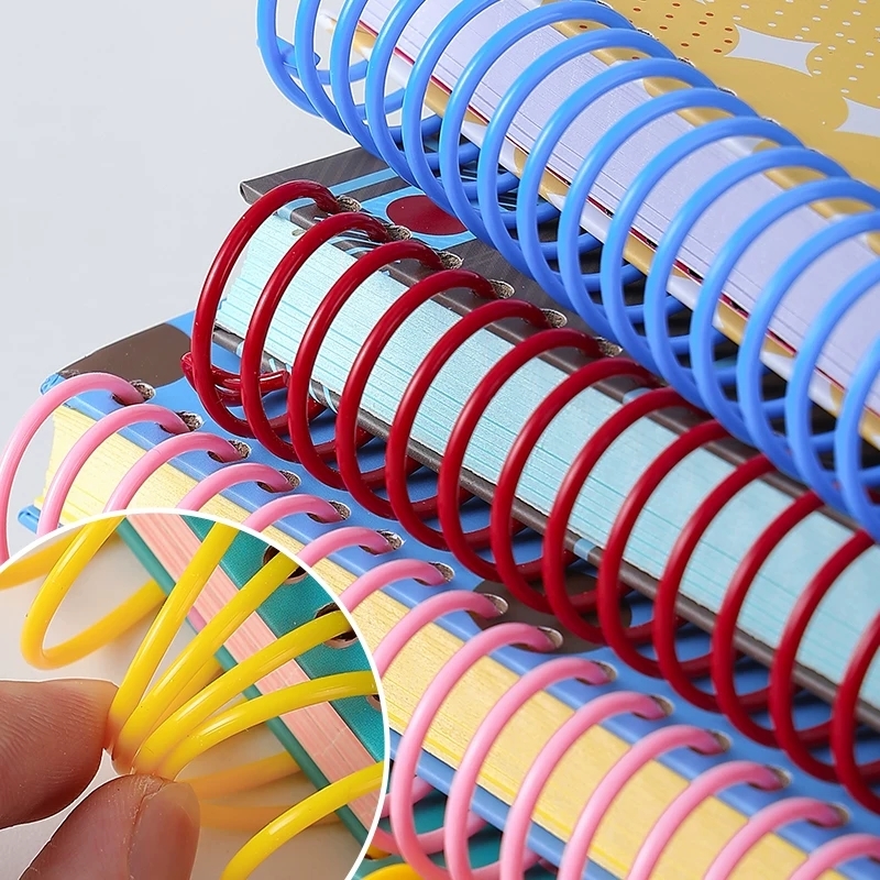 Hardcover Wire-O Spiral Notebooks With Colored Coil And Lined Inner Pages