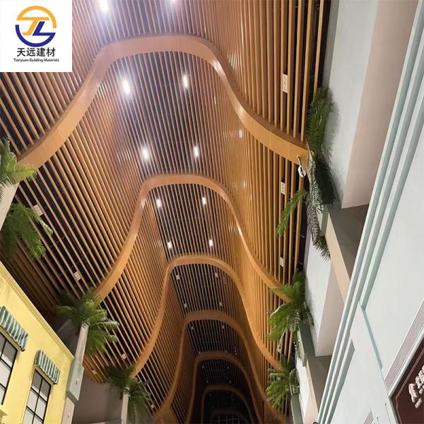 Custom Made Aluminum Alloy Tiles Moisture Resistance Personalized Alum Strip Ceiling