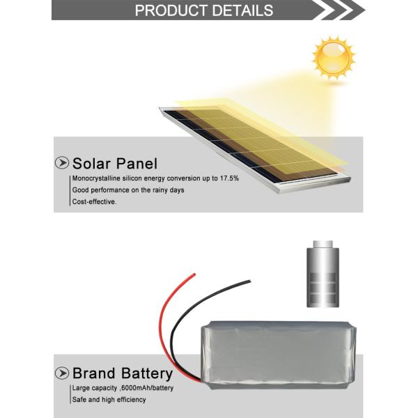 уличный свет дистанционного управления уличного света 170льм/В супер яркий на открытом воздухе установленный стеной солнечный