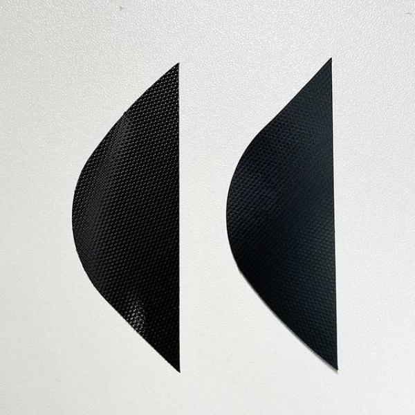 Rectangle Patch Hook And Loop Manufacturers Black Or White OEKO-TEX