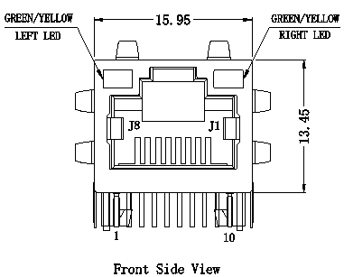 Локальные сети 10/100/1000Base-T Rj45 Jack Intel MinnowBoard ▶ LPJG16314A4NL МАКСИМАЛЬНЫЕ