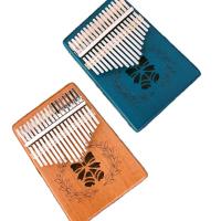 17-KEY Kalimba Wooden Thumb Piano for Kids and Adults Beginners Portable Music Box Customizable Logo Gift