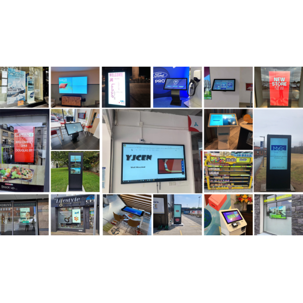 32 Inch LCD Display Wall Mount Self Ordering Kiosk with 3-Year Warranty for Fast Food and Retail