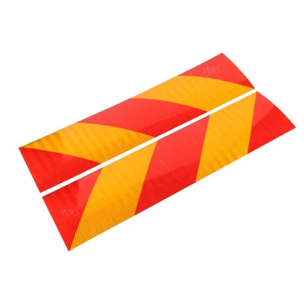Highway Safety Yellow Red Color Glass Bead Honey Comb Trailer Truck Chevron Reflectors Custom Printing