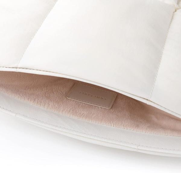 Comfortable puffy laptop sleeve 13 14, quilted down ladies laptop handbag