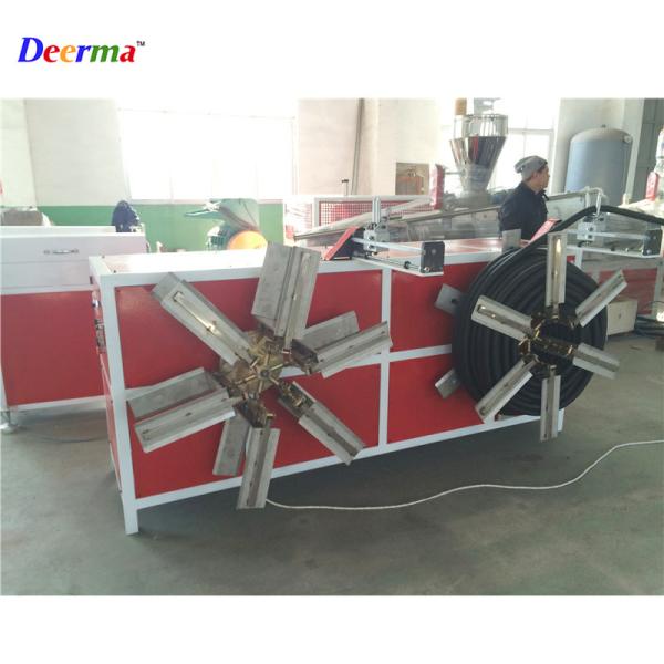 Single Wall Corrugated Electricity Conduit Pipe Production Line powered by S Motor and featuring Screw L/D Ratio 30 1