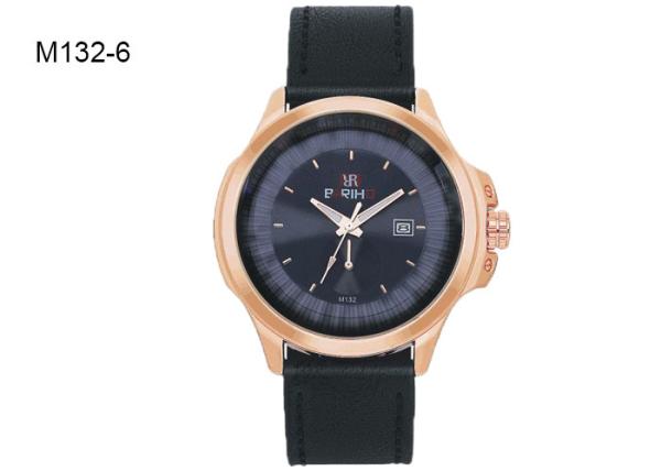 BARIHO Men's Quartz Watch With Gift Box Leather Band Jewelry Watch M132