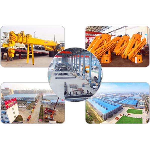 Homemade Chassis 12 Ton 4x2 Truck Mounted Crane With 35 T.M Rated Lifting Moment