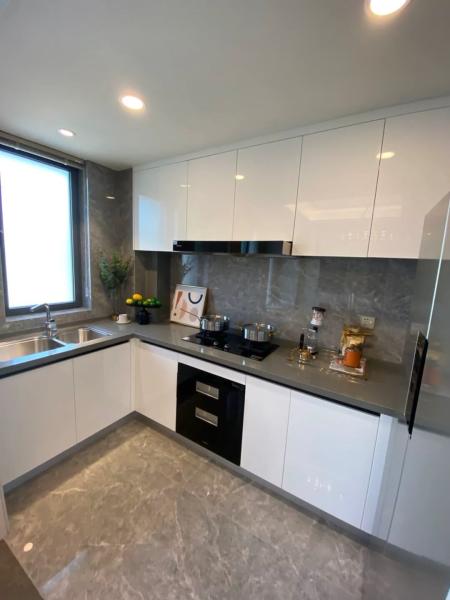 Modular Cabinets Melamine Marble Counptertop Furniture Kitchen Cabinets