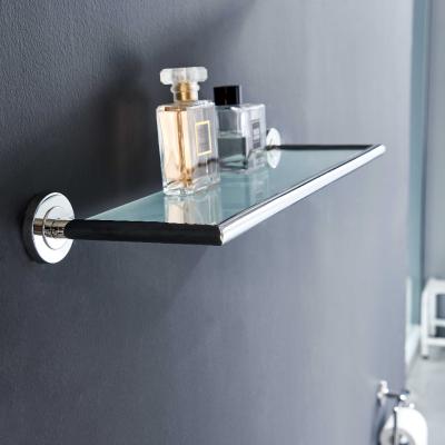 O cetim de canto da prateleira de Vanity Frosted Glass do organizador de aço inoxidável do chuveiro 304 lustrou