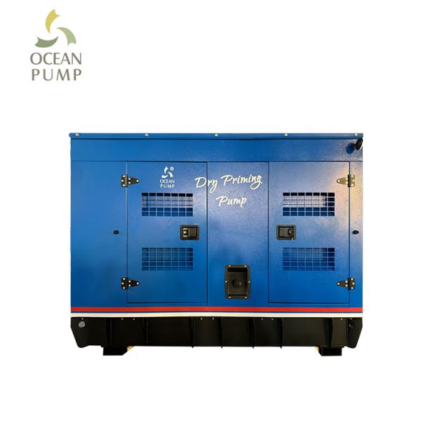 6 Inch Silent Type DRY Priming Pump Diesel Engine Vacuum Assisted Priming Pump