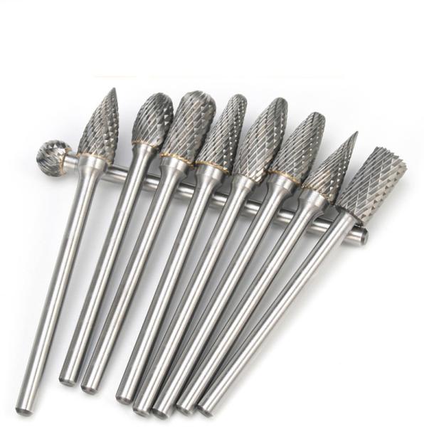 Tungsten Carbide Long Shank Burr Rotary Files YG6 YG8 YG10X YG20C