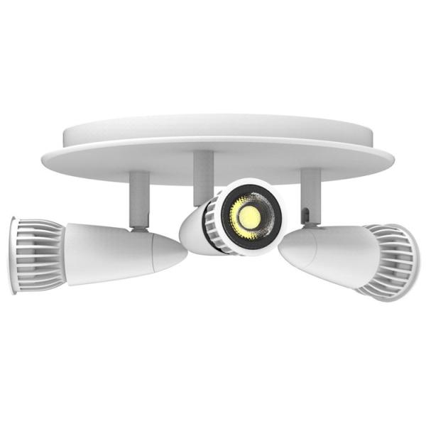 3 Heads PF0.9 Ceiling Track Lighting 90lm/W Decorative Track Lighting