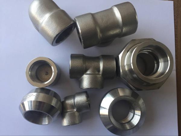 Nickel Alloy N10276 Hastelloy Pipe Fittings , Forged Elbow Tee Crosssteel Pipe Caps ASME B16.11
