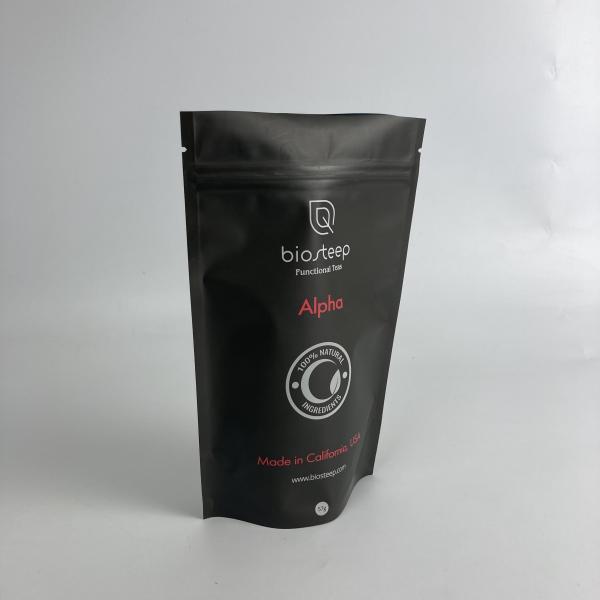 Custom Printed Wholesale Plastic Bags Food Grade Tea Packaging Bags Stand Up Zipper Bags for Tea Coffee Powder