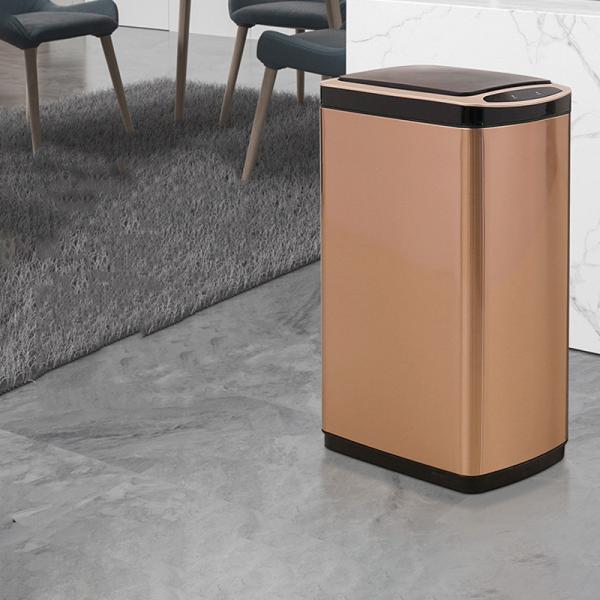 Kitchen Large Home Automatic Charging Smart Induction Stainless Steel Electric Trash Can with Lid