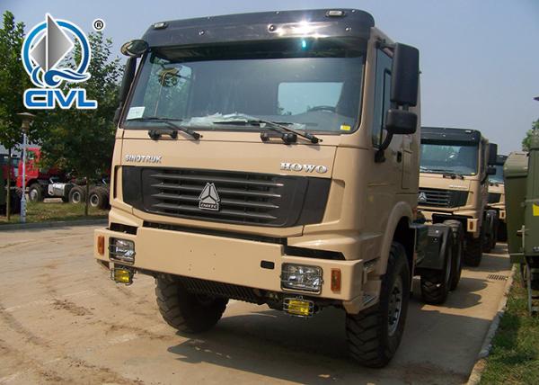 SINOTRUK HOWO New  3 Seats Prime Mover Truck Tractor Truck 6 X 6 Off Road 420HP Engine