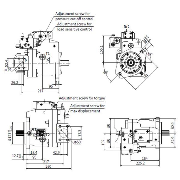 Trailer Hydraulic Power Control Unit With Cut-Off / Load Sense Control Electro-Proportional Torque