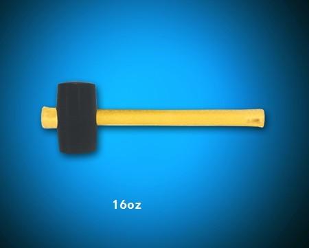 French type rubber hammer with plastic handle