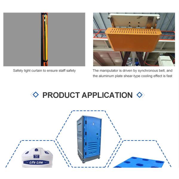 Huayu Двусторонний Поднос И Стол Вздувная Формовка Машина С 90KW * 2 Экструдерный Мотор