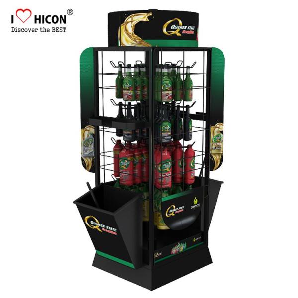 Factory Price Car Accessories Metal Engine Oil Showroom Display Racks