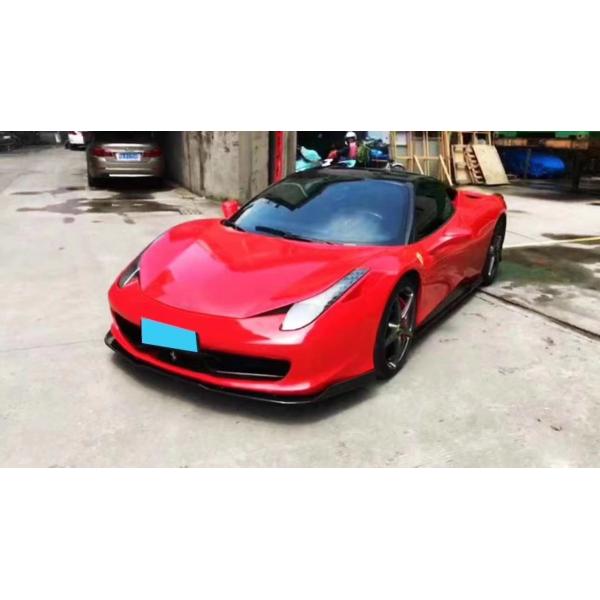 Para Ferrari 458 Kit de cuerpo de fibra de carbono 458 Kit de cuerpo de difusor de labios delanteros de fibra de carbono