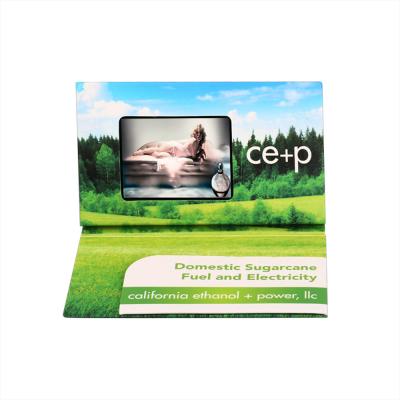 Cartes de visite professionnelle de visite visuelles d'affichage à cristaux liquides de contrôle léger pour le format de musique de WMA MP3 d'invitation