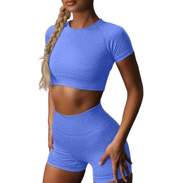 Hot Sale Sports Yoga Clothing Gym Fitness Wear High Waisted Workout Shorts Custom Yoga Set