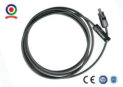 Cabo de extensão resistente ultravioleta do painel 12AWG solar de 4mm
