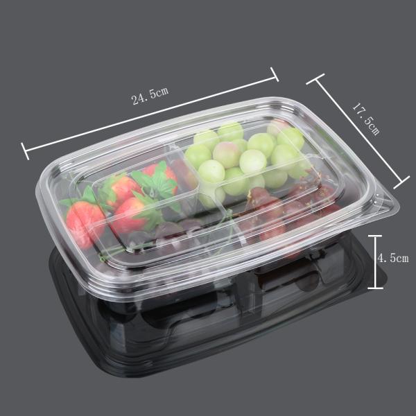 Food Packaging 4cm Disposable Plastic Fruit Containers