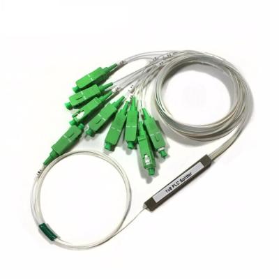 1x6 divisor modelo branco do PLC do cabo 1meter do SC G657A2 0.9mm mini