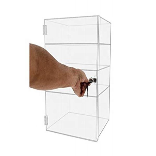 Acrylic Perspex Jewellery Display Stands Retail Wallet Shop Nail Polish Perfume Case With Shelves