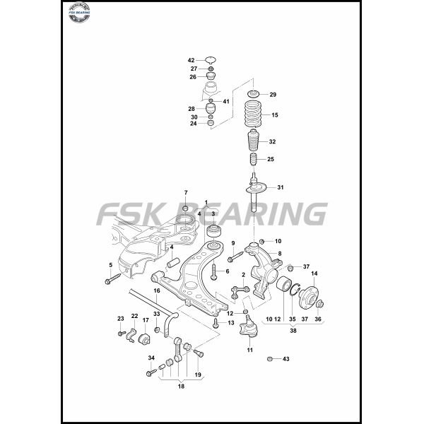 Automobile Hub Wheel Shell Shaft Head 9H0115 For Dongfeng Fengguang360 370 S560 Front Wheel Shell