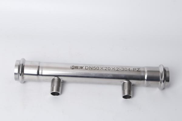 Round Stainless Steel Water Manifold Welded Stainless Steel Pipe For Drinking Water