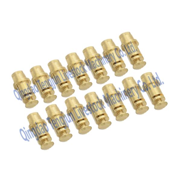 Brass Material Livestock Waterer Parts Float Valve Parts Rubber Seal Ring For Water Bowl