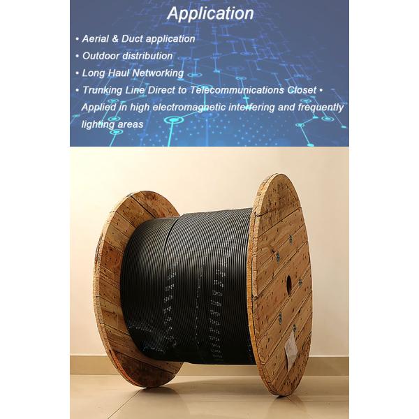 Грызун кабеля оптического волокна G652D GYFTY на открытом воздухе не металлический, который сели на мель анти-