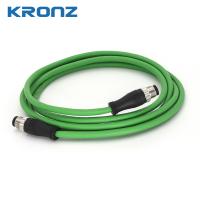 M12 Connecteur Préassemblé Cable IE pour Ethernet/IP Blindé 4/8 Pin D Coding