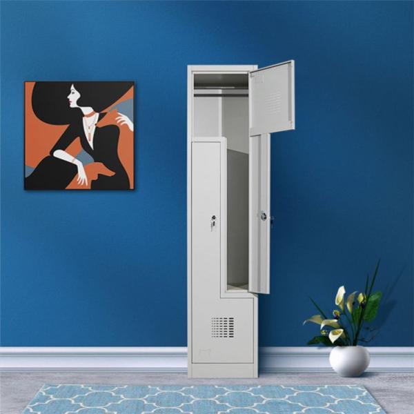 Steel Military Wardrobe Locker Office Vertical Two Person Steel Locker Wardrobe