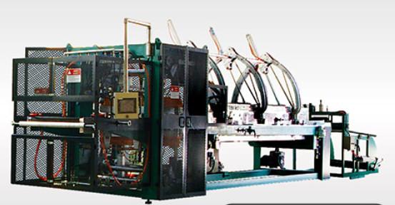 Two Stations PS Foam Sheet Extruder Perfect Cutting Automatic Trim Horizontal