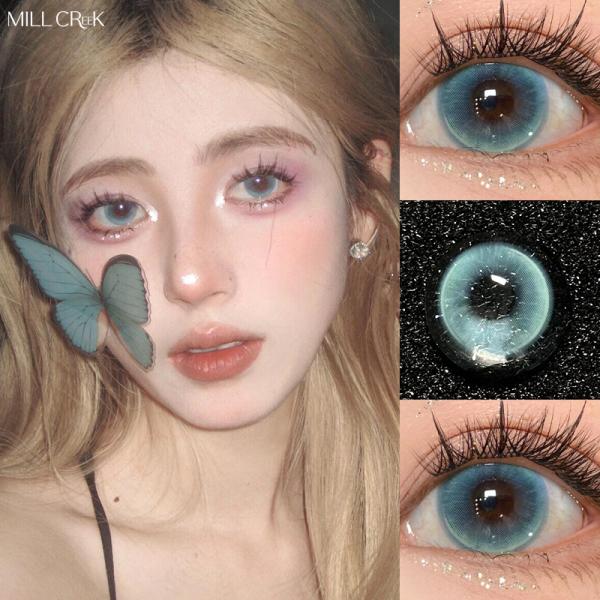 Toric Daily Disposable Lenses Blue And Green Combination 14 Hours Wearing Time