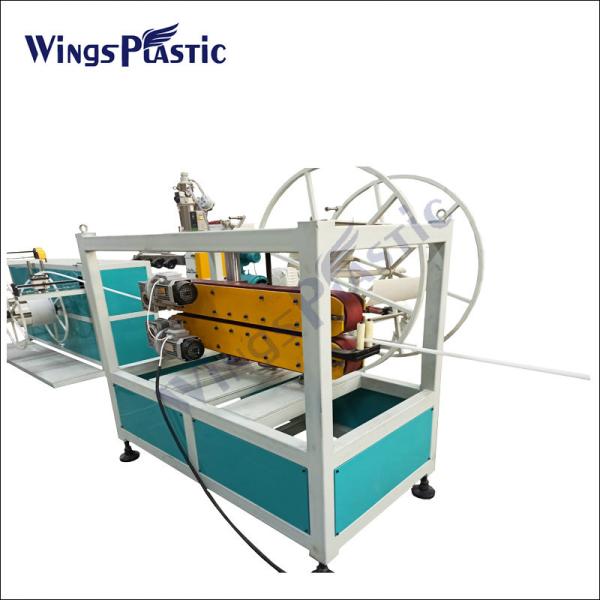 Linha de produção plástica da tubulação de gás da tubulação de água do HDPE da máquina da extrusora da tubulação do único parafuso