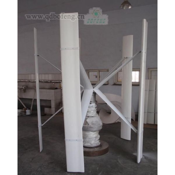 High-Efficiency 1-2kW Vertical Axis Wind Turbine with Low Startup Wind Speed and Magnetic Suspension Structure for Residential Use
